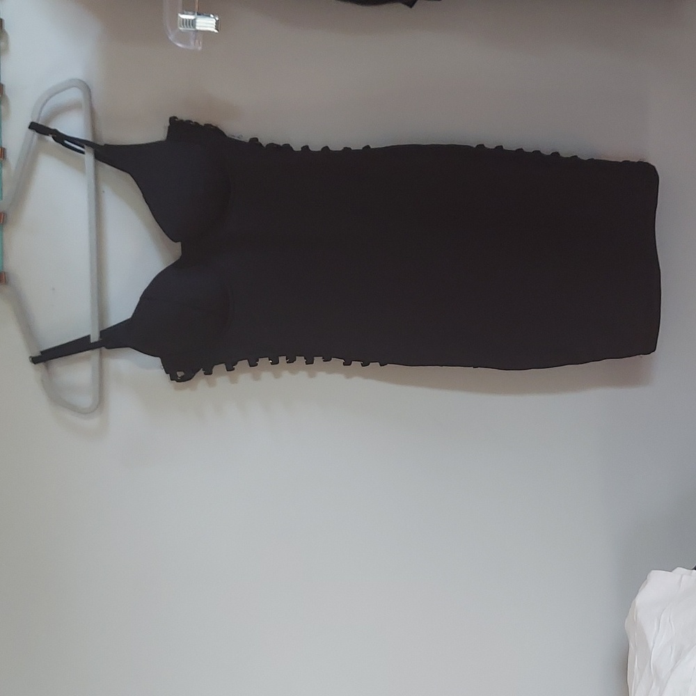 Strappy black dress